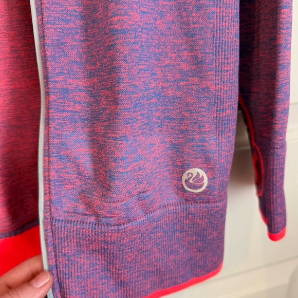 Gloria Vanderbilt Sport Zip Up Long Sleeved Athletic Top Small Base Layer Run - Picture 4 of 9